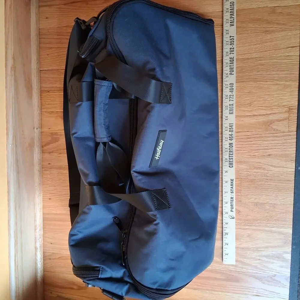 Halfday Travel Duffel Garment Bag 45L Travel Bag Marine Blue Navy W/Strap